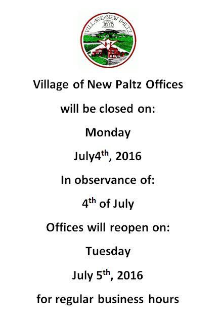 Offices Closed on 4th of July