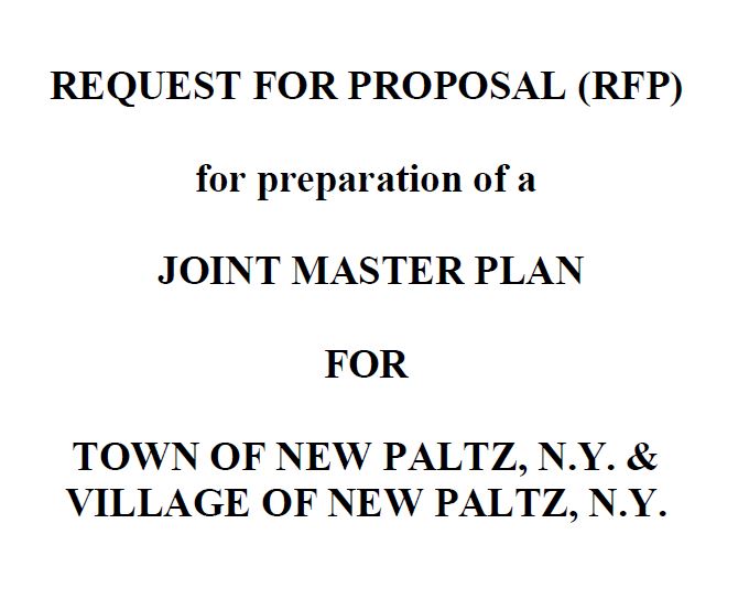 Request for Proposals for a Joint Master Plan